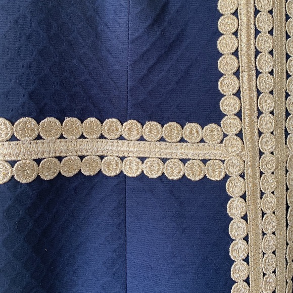 Lilly Pulitzer Navy Shift Dress Size 2 Like New! - Picture 4 of 10